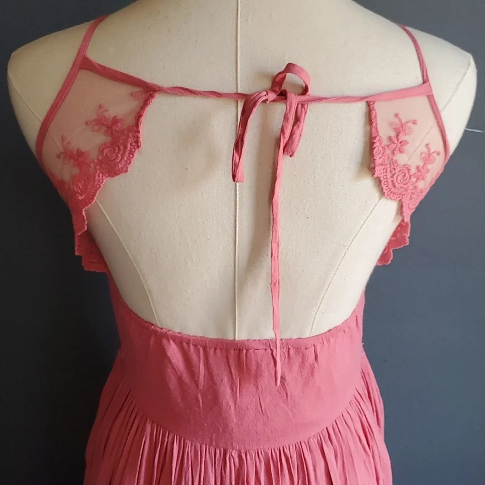 Mia Joy  catrin women pink Barbiecore dress size 12 - Picture 7 of 17